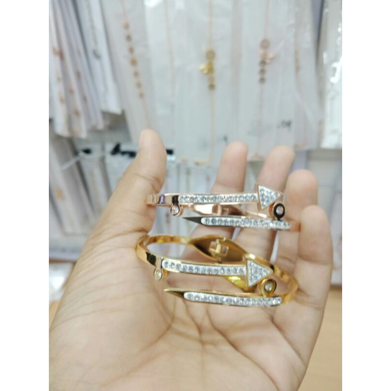 gelang bangle titanium stainles stell korea style