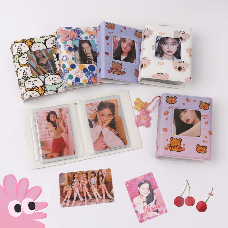 Matte Cover 3inch Album Foto 32saku Mini Card Holder Untuk Koleksi Kartu Photocard Kpop