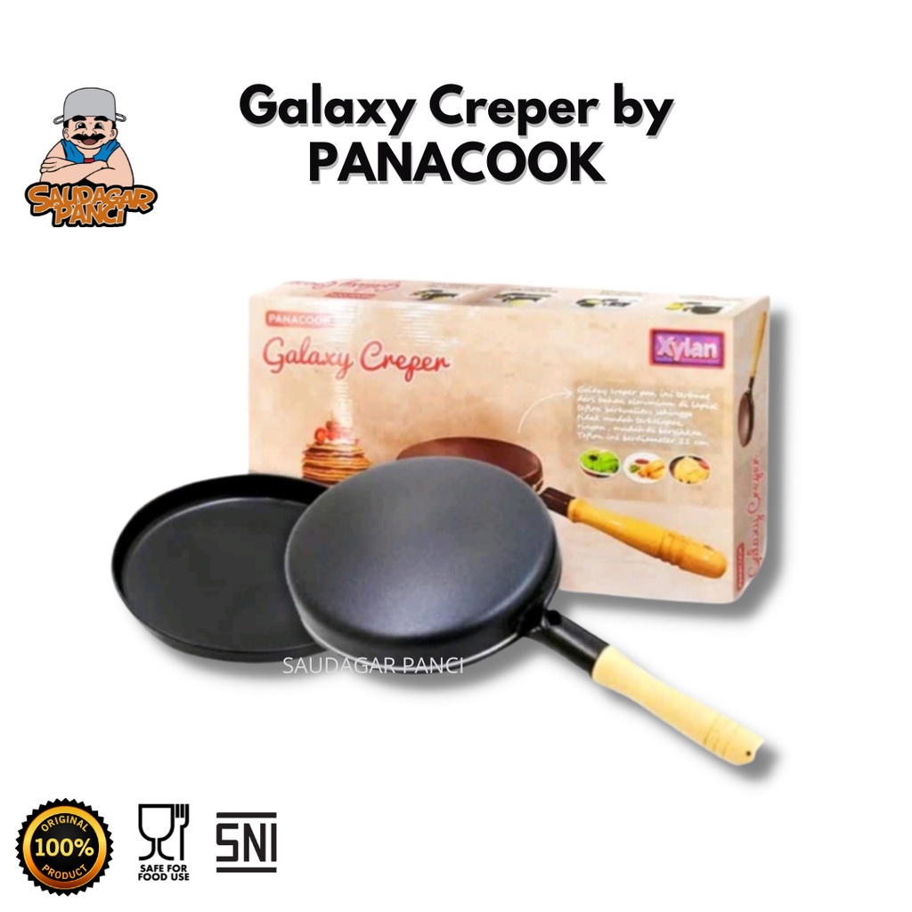 Premium (Mount) crepes maker galaxy panacook 21cm / Wajan Kulit Risol Lumpia / Wajan Kebalik