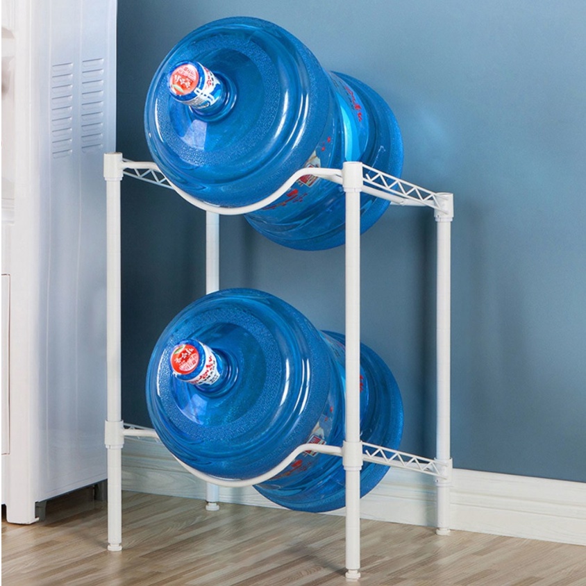 RAK GALON 2 TINGKAT / TEMPAT GALON AIR MINUM / BUCKET SHELF 2 TIER