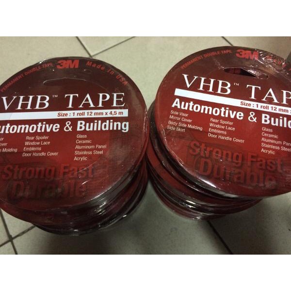 

[HARGA GROSIR] 3M VHB Double Tape 12 Mm x 4.5 M ORIGINAL
