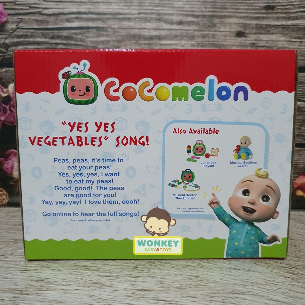 CoComelon Roleplay Musical Yes Yes Vegetable Basket Original / Mainan Anak Keranjang Sayur Cocomelon Original