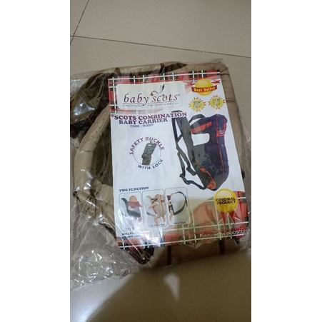 Gendongan Bayi Baby Scots ISG001 / Gendongan Depan Baby / BABY SCOTS POLOS. BARU-MURAH