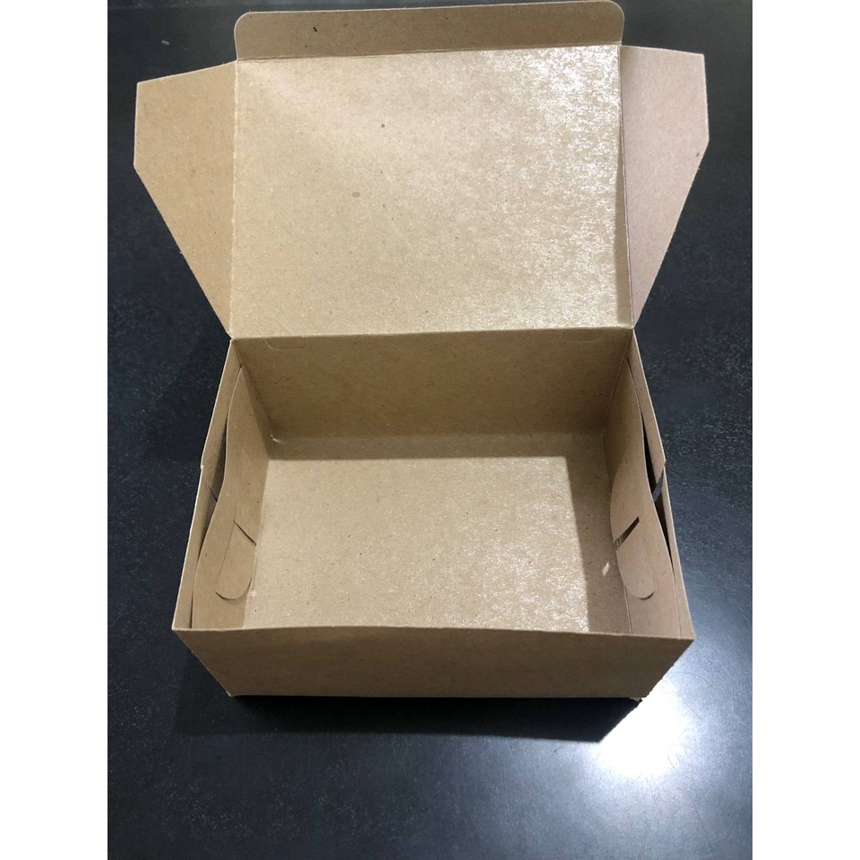 

Snack Box Kraft / Dus Nasi Ayam Kraft / Kotak Kue Jajanan Ukuran M