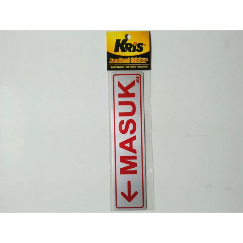 

Kris Stiker Anodized 6x20 Masuk Kiri