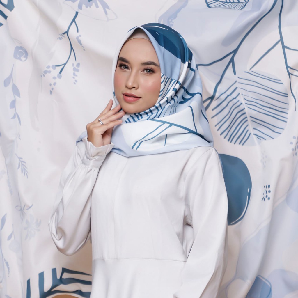 KERUDUNG SEGI EMPAT PRINTING MOTIF JILBAB SEGIEMPAT HIJAB SEGIEMPAT SCARF HANASTA