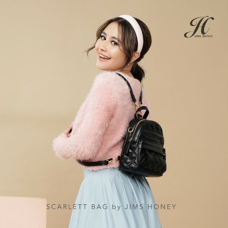 [OFFICIAL JIMSHONEY TANGSEL] TAS RANSEL WANITA JIMSHONEY SCARLETT BACKPACK • TAS PUNGGUNG JH SCARLET