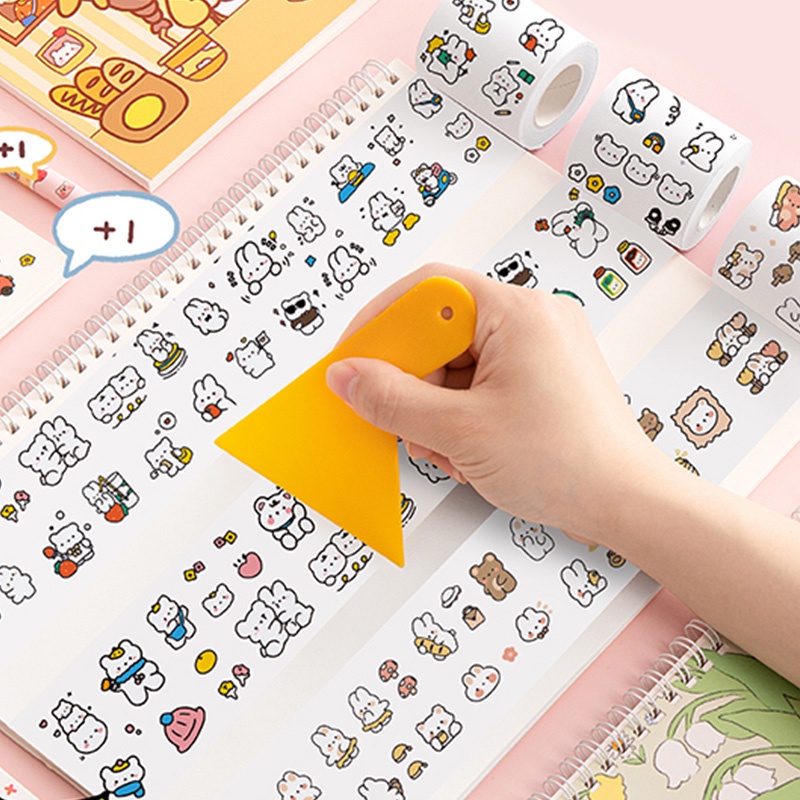 40 Lembar Kertas Loose Leaf A5 / A4 Motif Kartun Untuk Pelajar