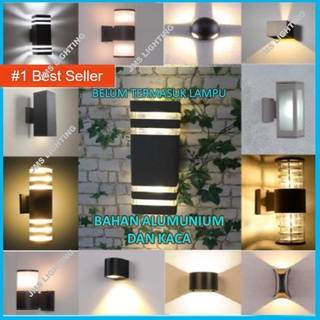 LAMPU DINDING / LAMPU PILAR / WALL LAMP KOTAKLED OUTDOOR MINIMALIS / TEMBOK / 1 ARAH / 2 ARAH