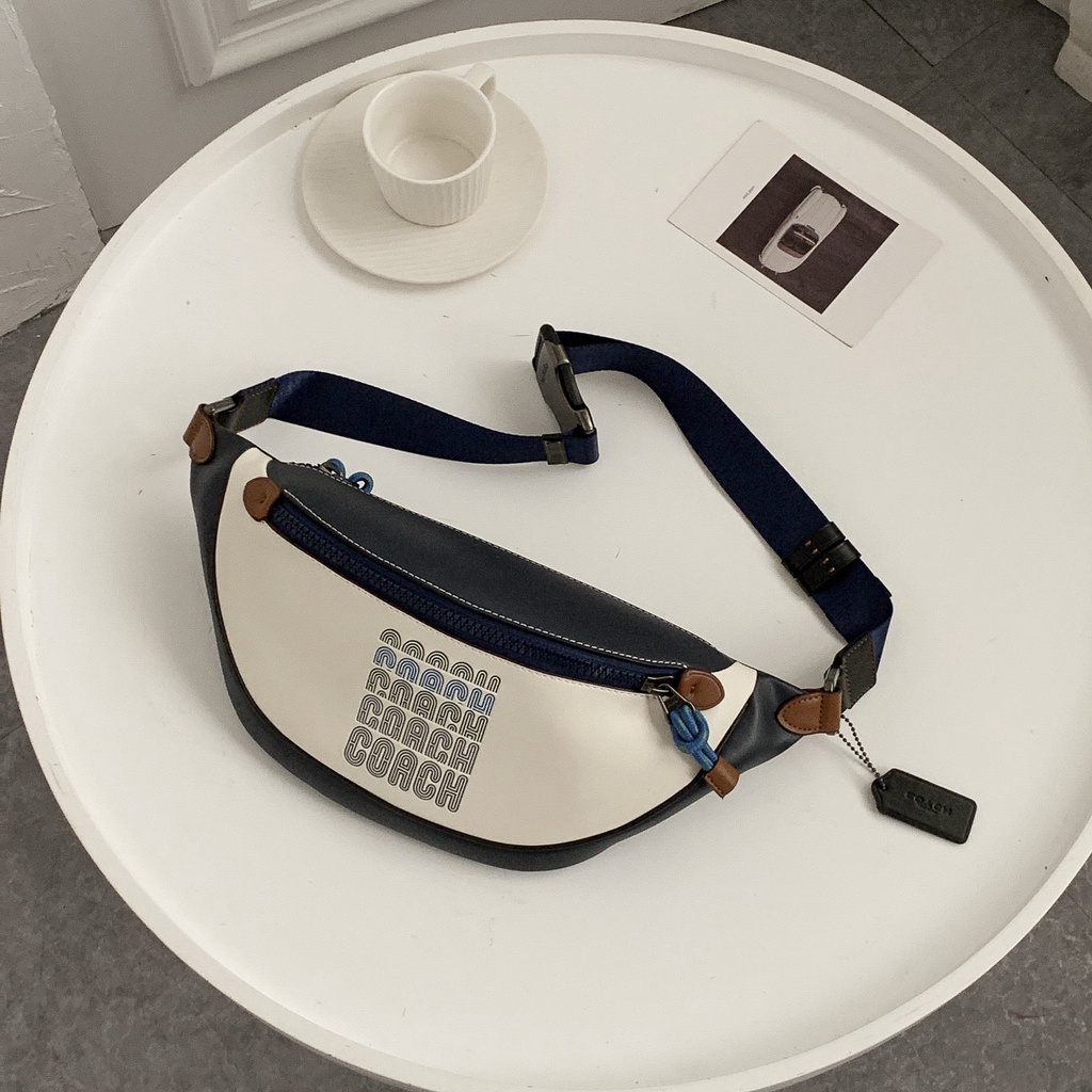 [Instant/Same Day] 69305 men's pockets Inclined shoulder bag Chest package   yaobao