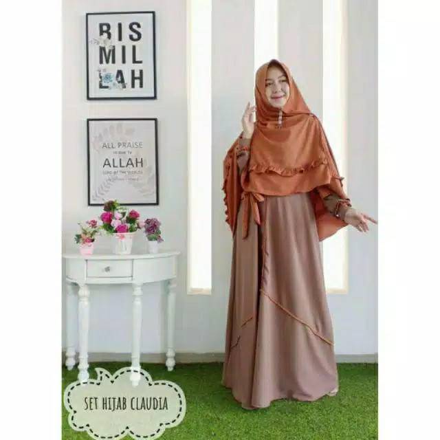 Gamis Claudia set Khimar
