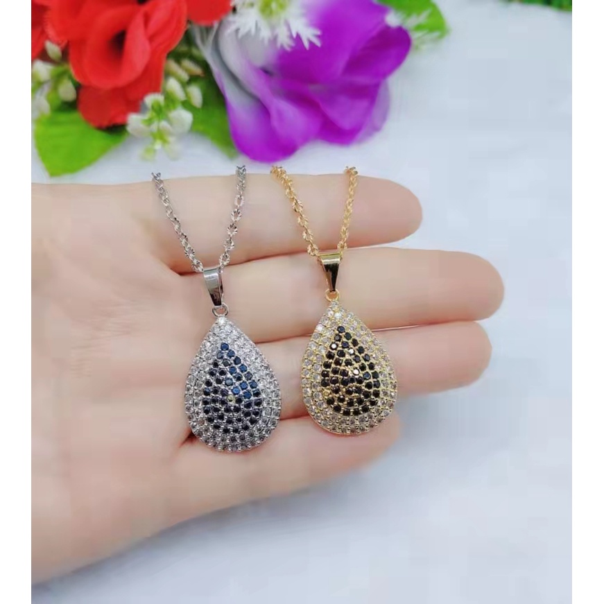 Kalung Xuping Mata Hitam Lapis Emas Perhiasan Fashion K82-85