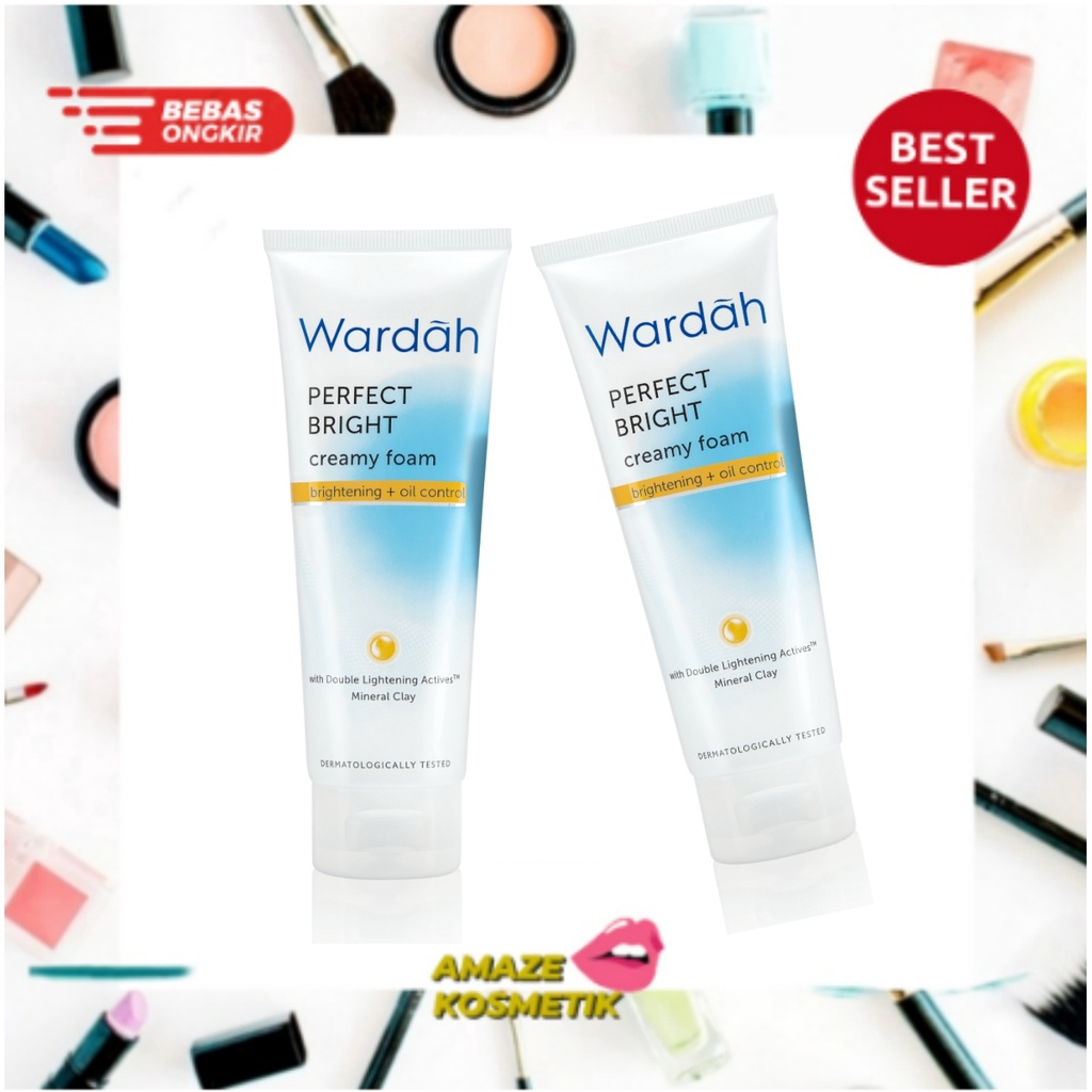 WARDAH PERFECT BRIGHT Creamy Foam Brightening + Oil Control 50ML - Amaze_Kosmetik