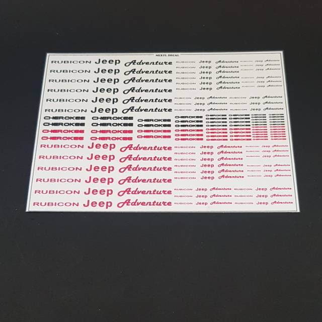 Decal Hotwheels Adventure Cars No SKU 027