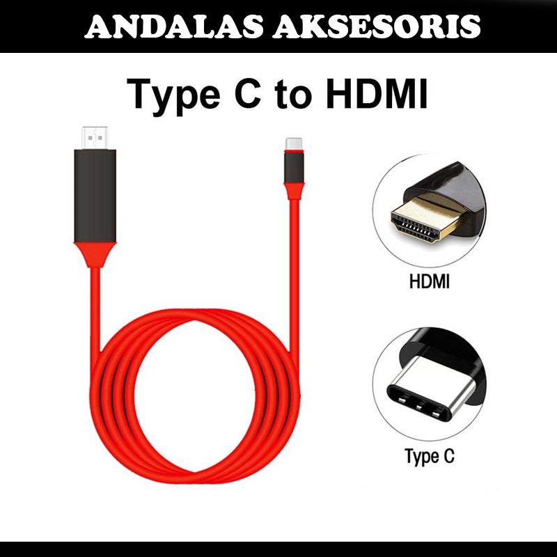 Kabel HDMI to Type C / Cable HDTV Adapter Converter 2M