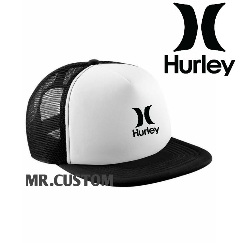 Topi trucker premium/topi snapback jaring distro pria wanita HURLEY