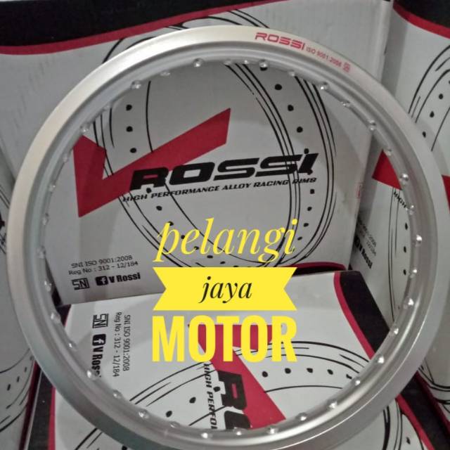 Velg PQelak Rossi WM Rossi Ring17 x 185 Harga Per 1 (Satu)  Velg Silver Untuk Semua Motor