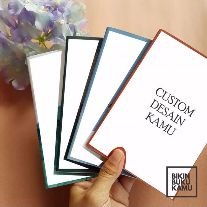

[PRE ORDER] PAKET 4 BUKU A6 CUSTOM Pocket Mini Note Jilid Staples Jurnal Buku Saku