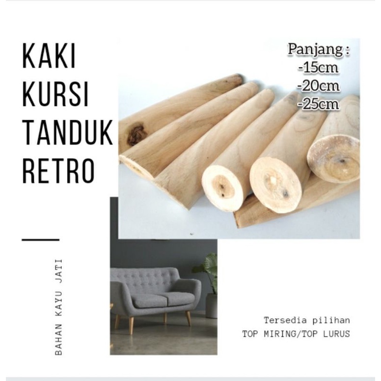 kaki stool sofa retro /kaki sofa kayu jati murah