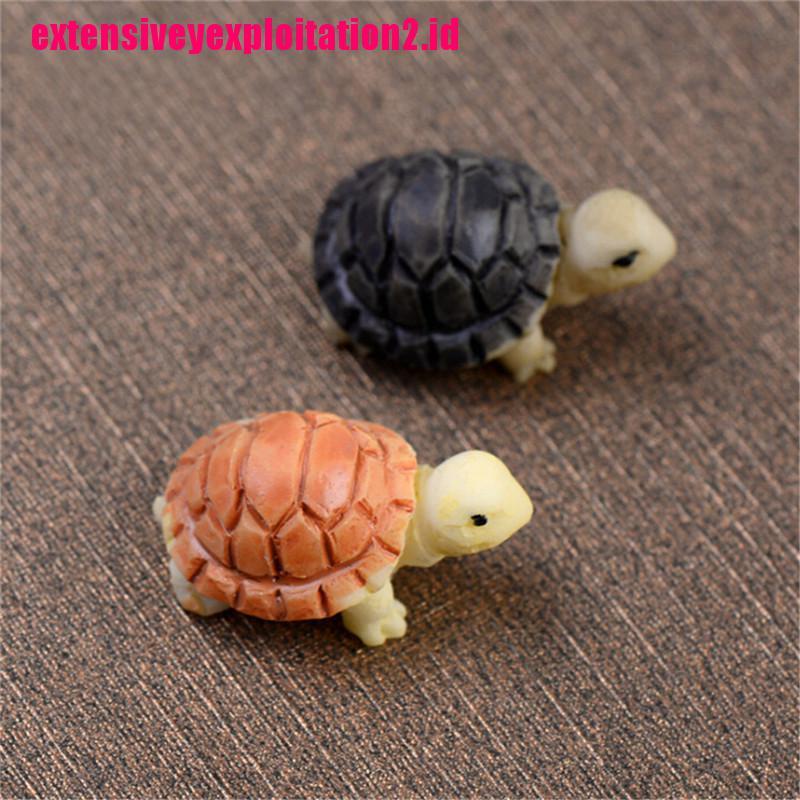 &lt; E2id &amp; &gt; 10pcs Miniatur Kura-Kura Untuk Dekorasi Rumah Boneka