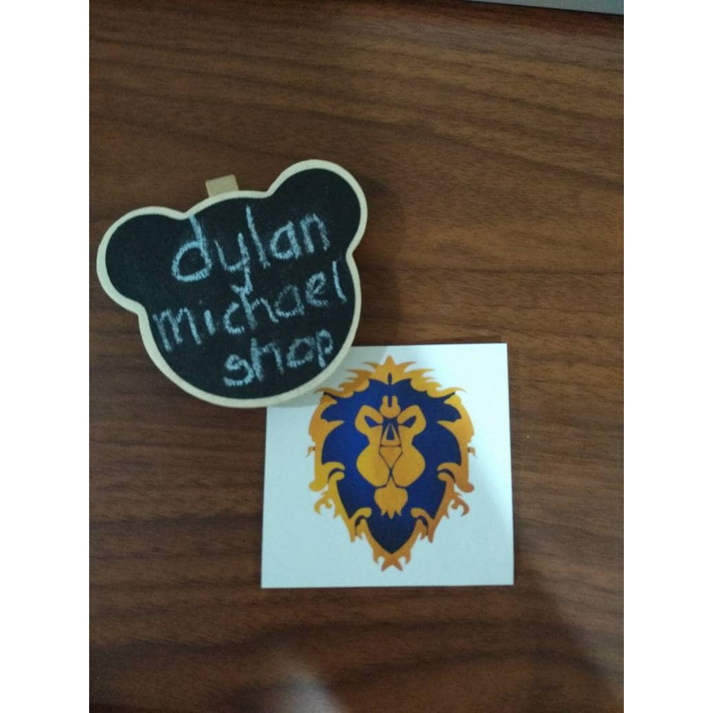 

Stiker Logo World of Warcraft Alliance Symbol Sticker Vinyl Color