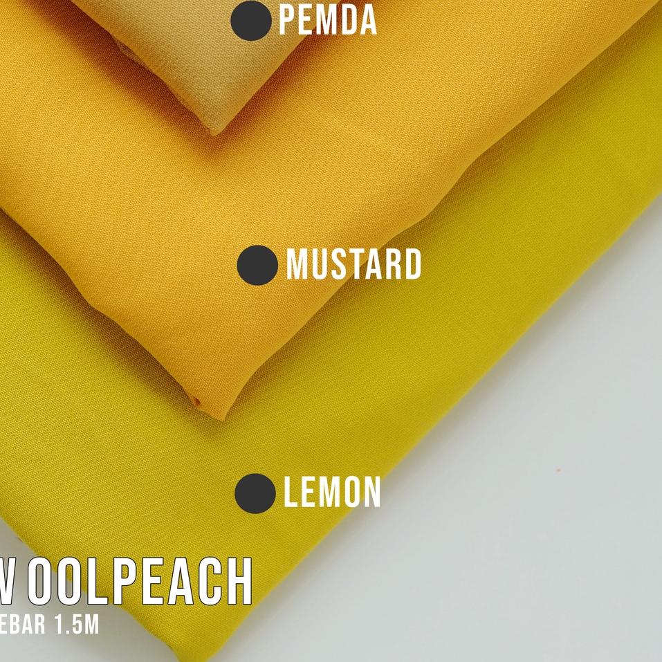 ☻ WOOLPEACH / WOLVIS / WOLPIS / WOLFIS POLOS  PREMIUM / GRADE A, PART 1 (per 0,5m) bahan gamis / bah