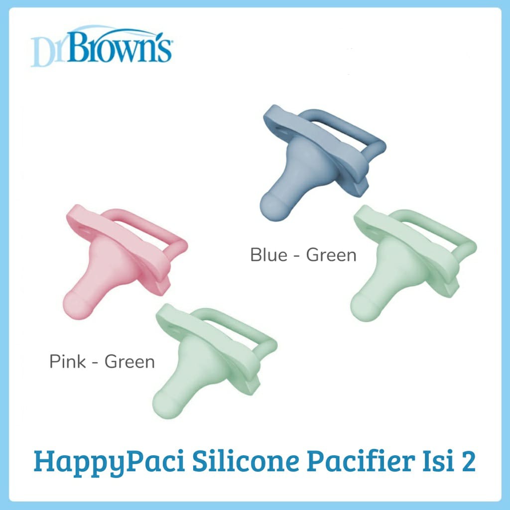 Dr Brown's Happy Paci Silicone Soother 0-6m / Empeng bayi