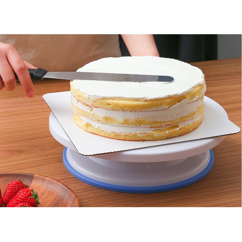 Pisau Kue Krem Roti Spatula Oles Butter Cream Stainlesse Steel Bentuk Lurus