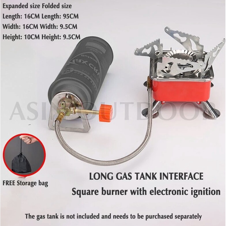 Kompor Camping Gas Kotak Mini Portabel Stove Mini Alat Masak Gunung KMP01