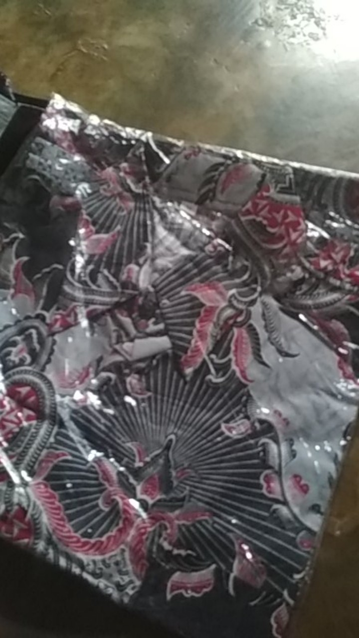 Tey-17 Batik Wanita Asj Sa Hrb026 Kenongo Kemeja Tosca Pendek