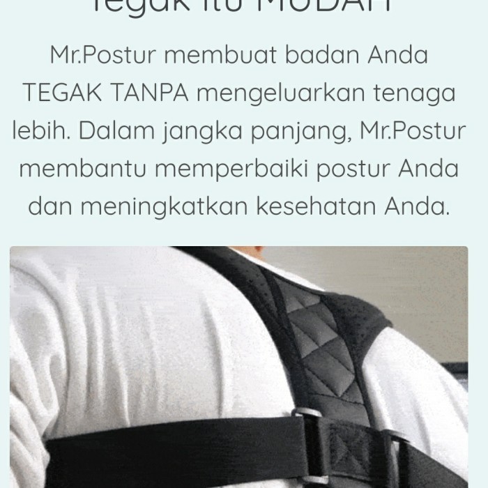 Postur Back Straightener perbaiki postur tubuh