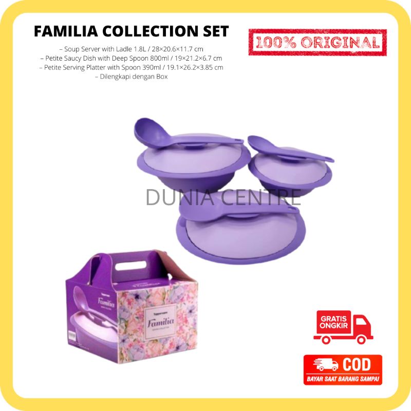 PROMO TUPPERWARE WADAH SAJI FAMILIA COLLECTION ORIGINAL