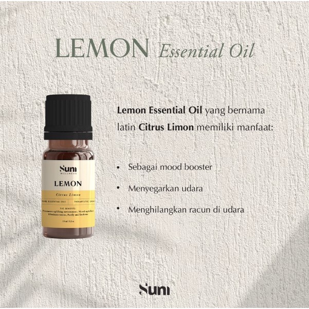 Suni Wellness Essential Oil Lemon 10ml - Lemon Essential Oil