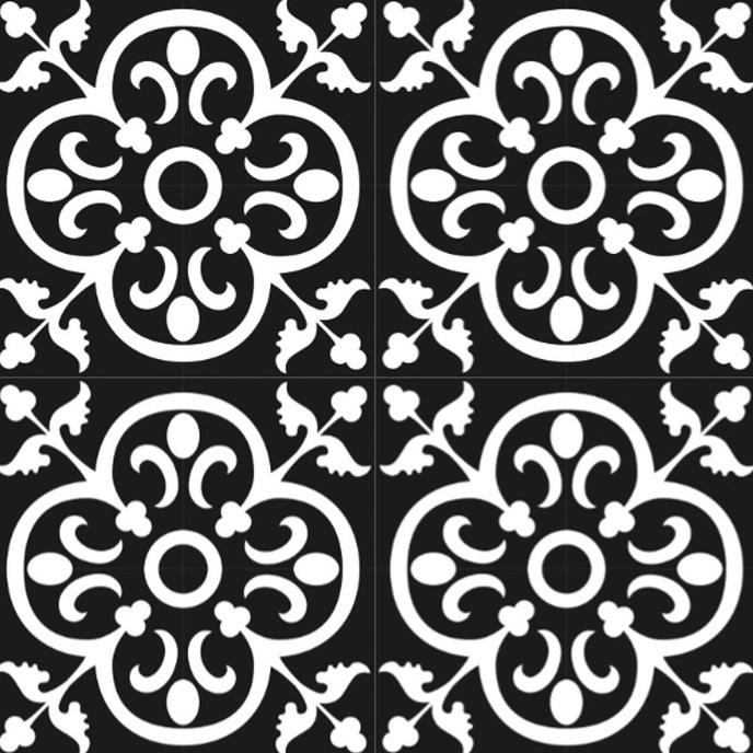 KERAMIK Keramik Motif 20x20 Allia Vintage Dinding / Lantai Batik Matte Mozaik