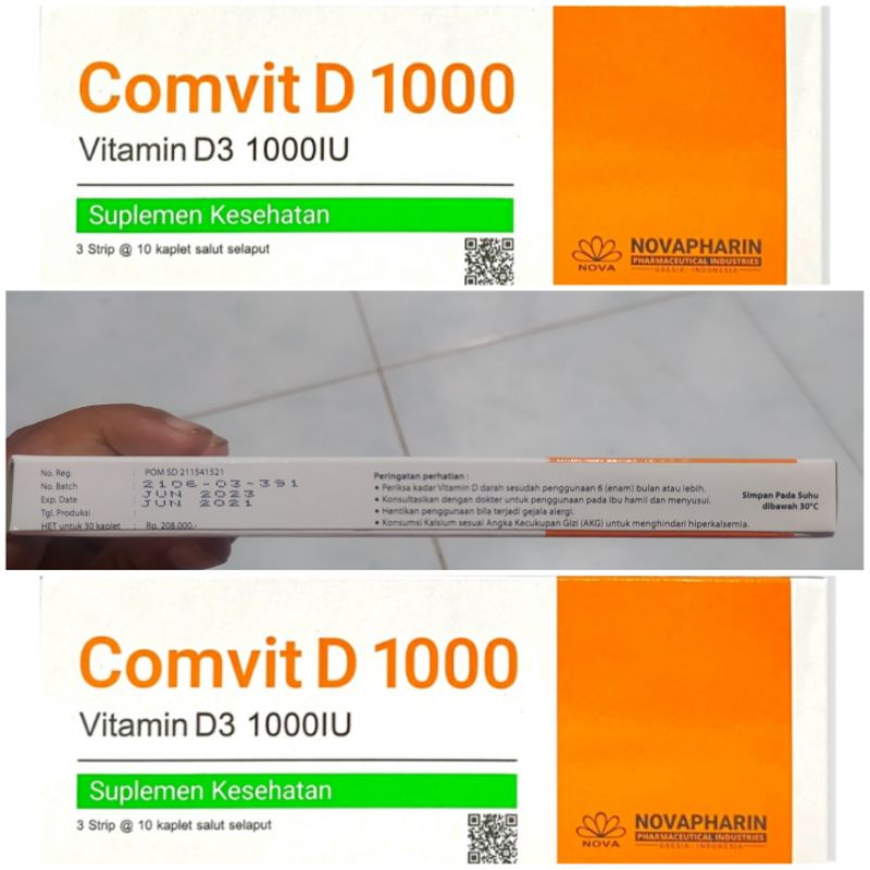 COMVIT D 1000IU/ VITAMIN D3 1000IU/ NOVAPHARIN