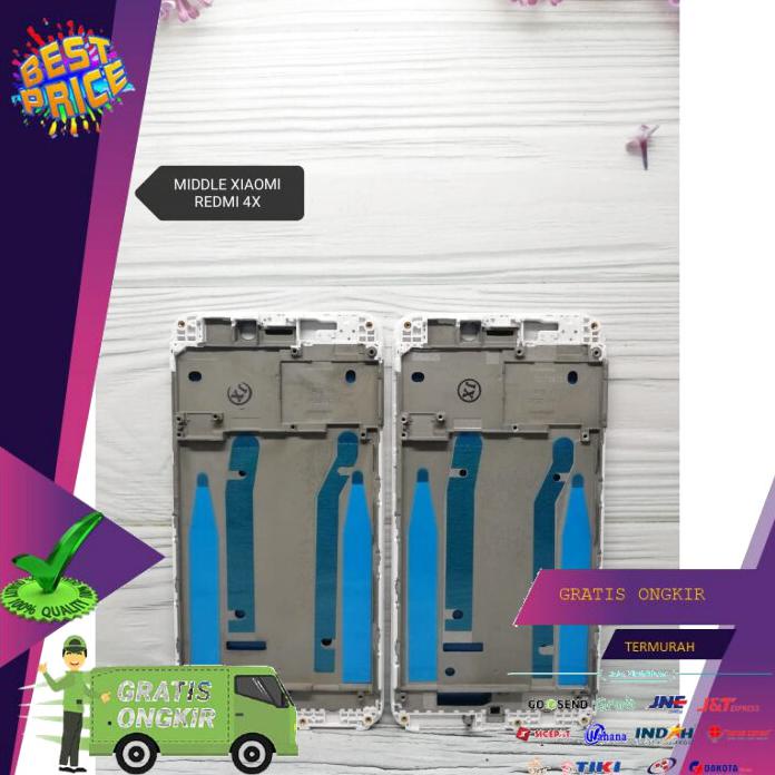 SPAREPART HP FRAME LCD TULANG TENGAH MIDDLE XIAOMI REDMI 4X BOLEH RESELLER