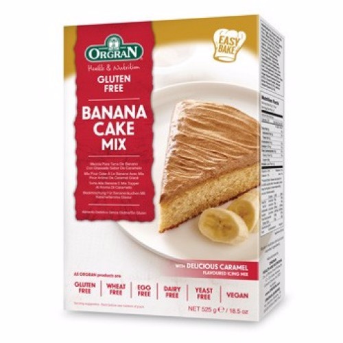 

Orgran Banana Cake with Caramel Icing 525gr