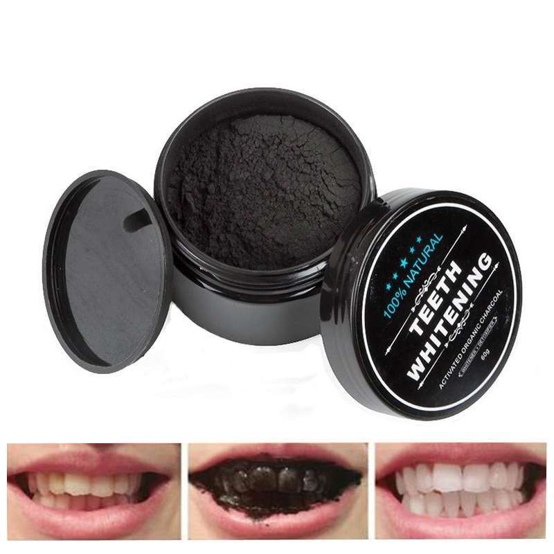 Teeth Whitening Charcoal Powder Pemutih dan Pembersih Gigi