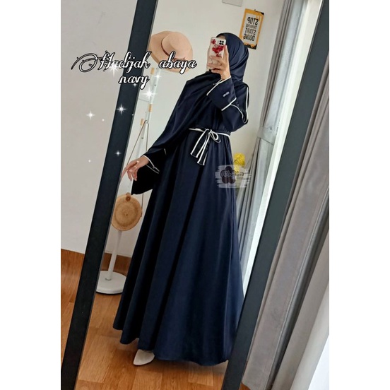 SET HADIJAH ABAYA ORIGINAL ATATHA BAHAN ITYCREPE PREMIUM HALUS ADEM