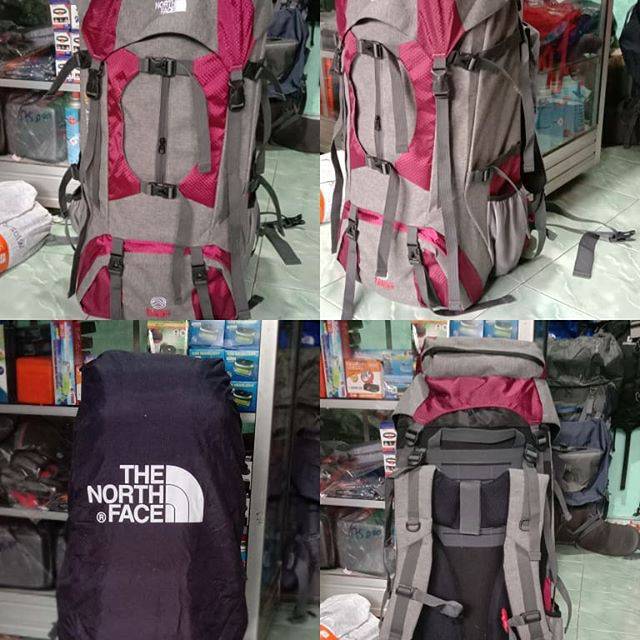 Carrier tnf 65L free raincover