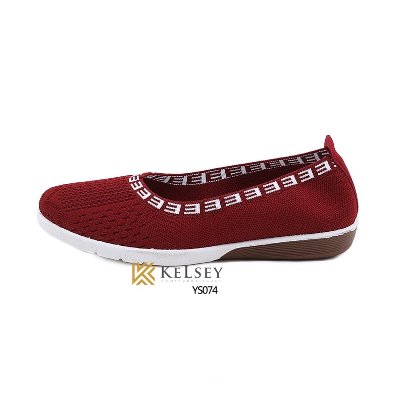 (GRATIS ALAS KAKI) NICOLE SEPATU KELSEY YS074 SEPATU FLYKNIT FLAT SHOES