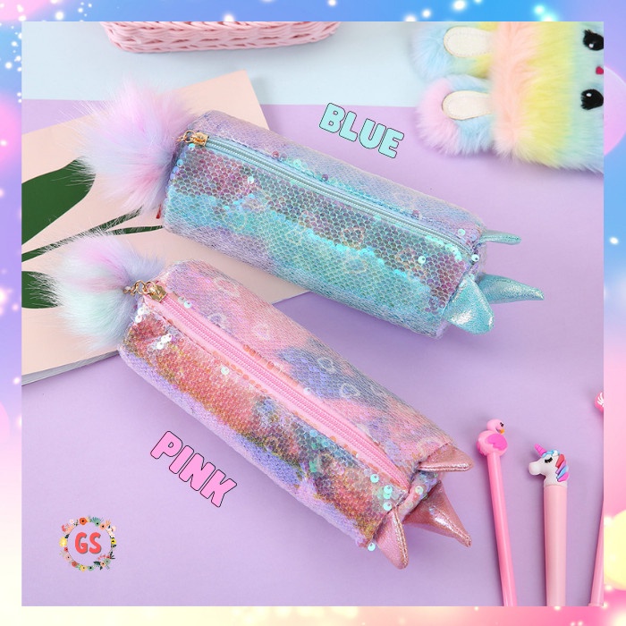 

Kotak Pensil Unicorn Sequin / Unicorn Pencil Case / Kotak Pensil - 313 - Pink 067