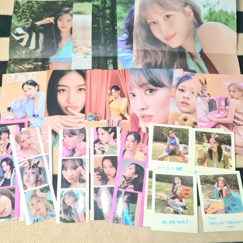 TWICE Polaroid / Sticker / Postcard / Folded Poster - Official from Album Between 1&2  sana jihyo mi