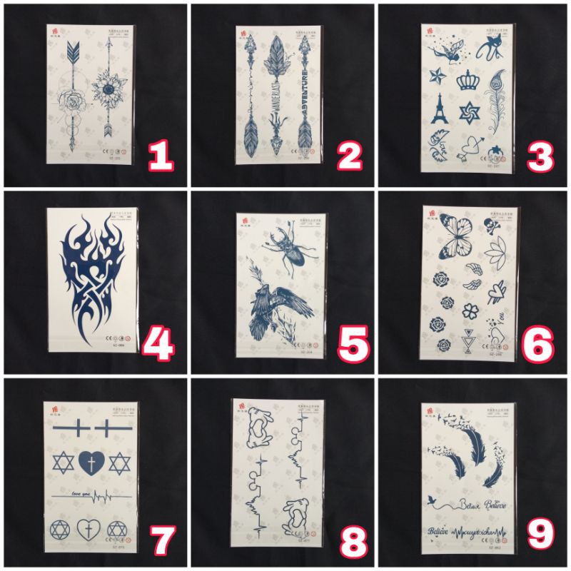 TATTO TEMPORARY GEL / TATTO TEMPORER / TATTO SEMENTARA