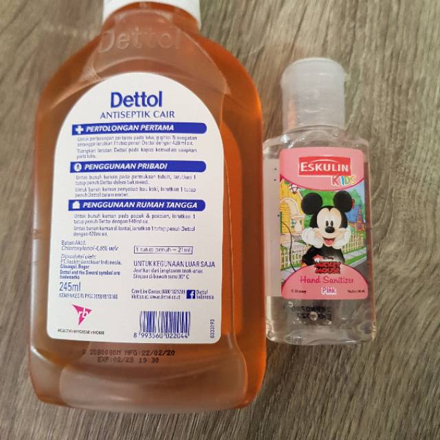 PAKET DETTOL CAIR MIX soap, hand sanitizer