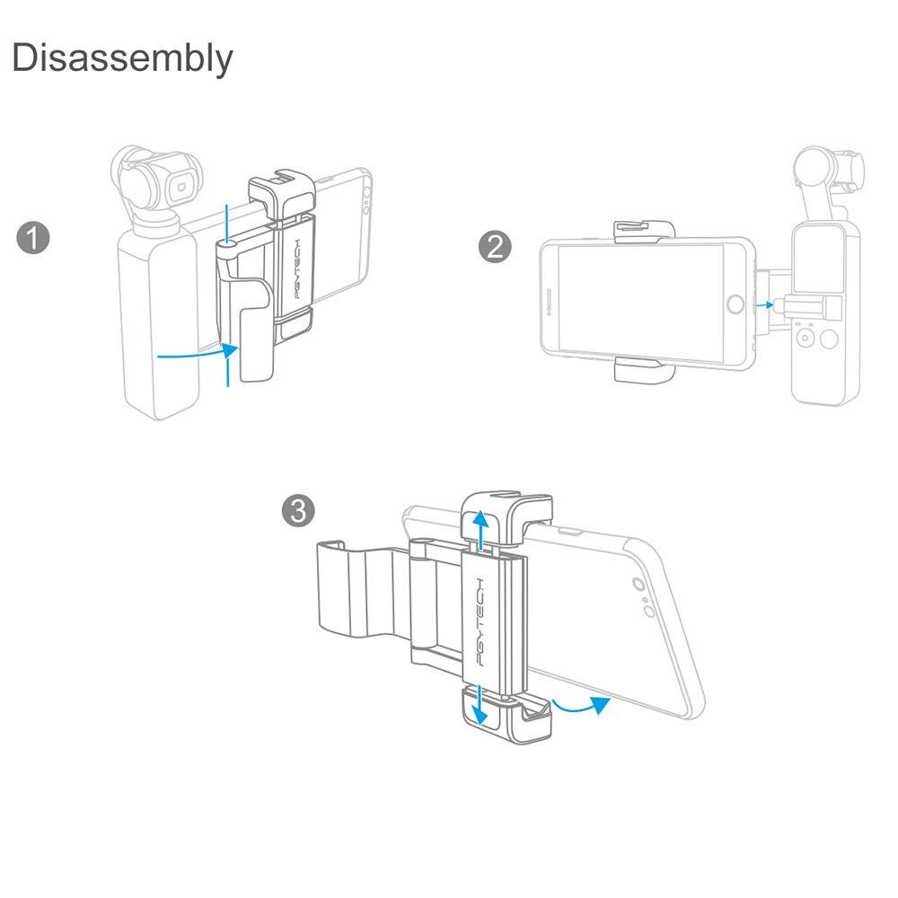 Preva Untuk DJI Pocket 2aksesoris Lipat Handphone Bahan Aluminium Alloy