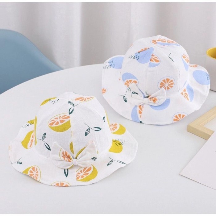 Aman Topi Bucket Pita Fruits Tipis Anak Perempuan / Baby Hat Import Terlaris