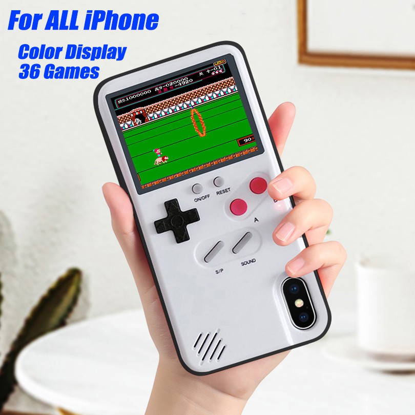 Game Soft TPU Phone Case For iPhone X XS Max XR 6 7 8 Plus Color Display 36 Classic Game Console