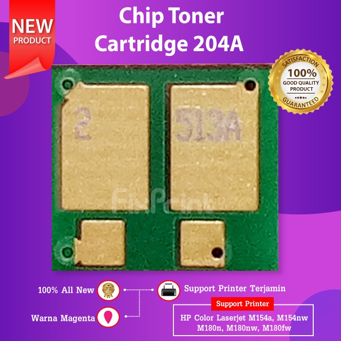 Chip Toner Cartridge 204A CF510A CF511A CF512A CF513A Printer HP M154a M154nw M180n M180 M181 M181fw