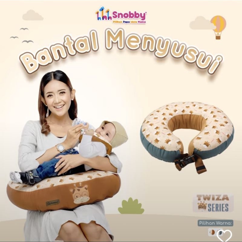 Snobby Nursing Pillow Bantal Menyusui (Dengan Gasper) + Bantal Dot Twiza Series - TPB 6921